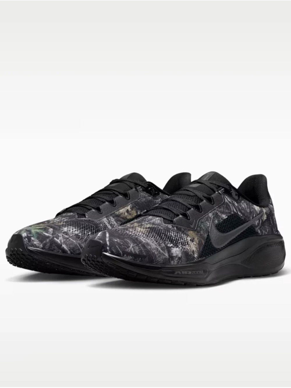 Nike Pegasus 41 Air Zoom Running Shoes Black Dark Smoke Grey Camo Men's Size 11